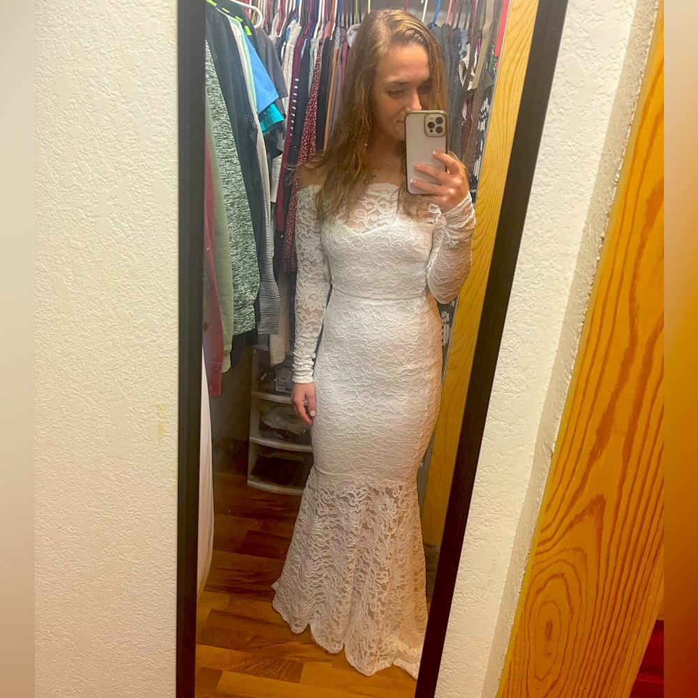 Betty Formal Off the Shoulder Lace Dress